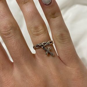 James Avery Cross Charm Ring